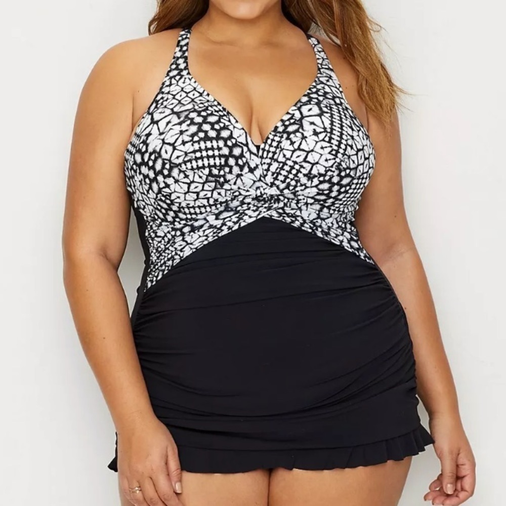 PROFILE by Gottex Tribal Batik One Piece Swimsuit